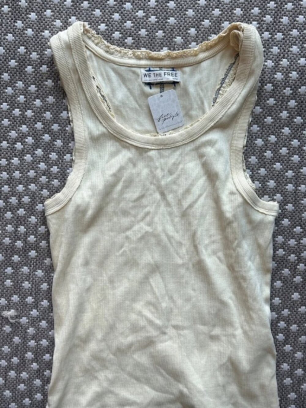 NWT Free People We the Free Rowan Tank in Perfect Flan (M) - Picture 5 of 5